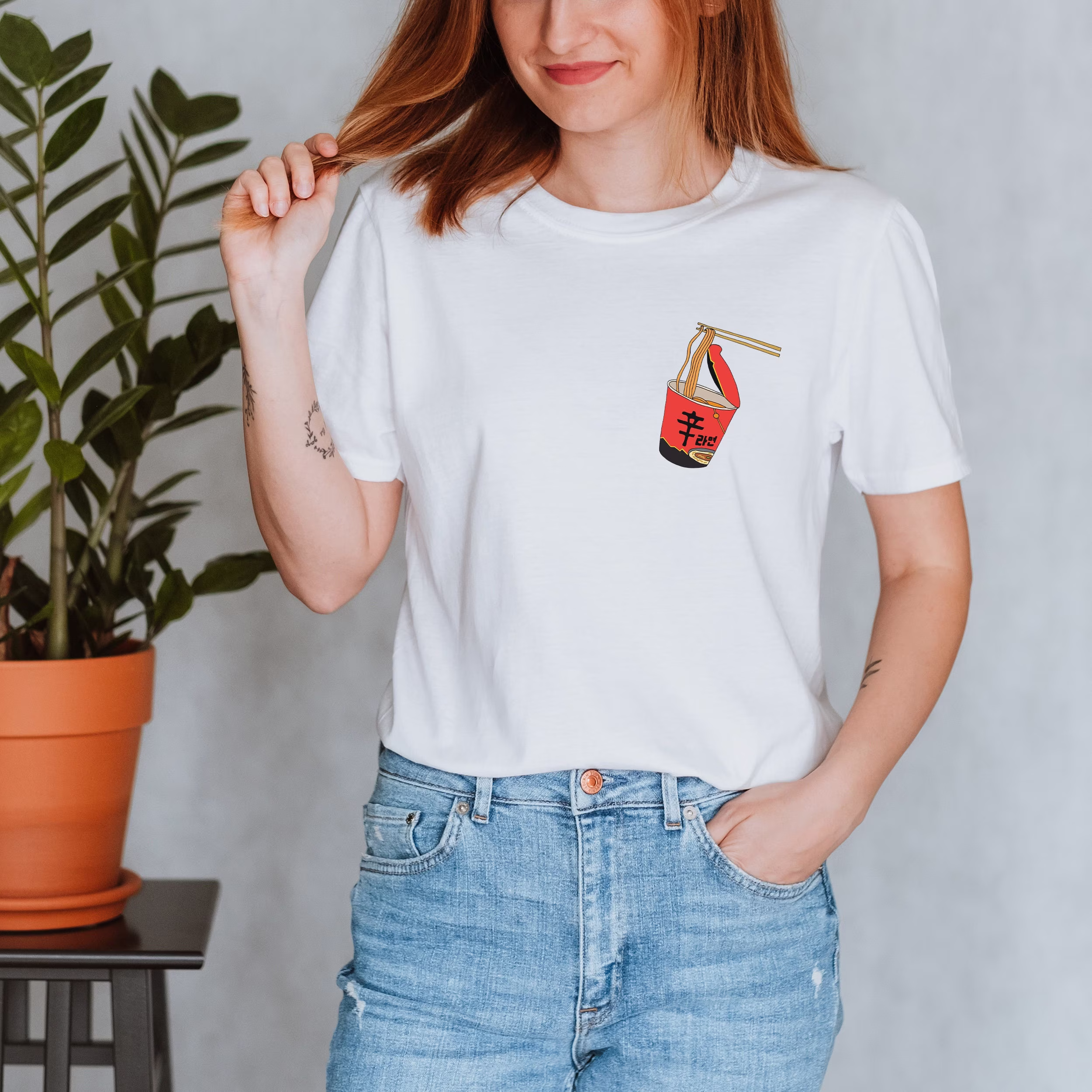 Korean Ramen T Shirt, Food Fashion Kdrama & Kpop Gift