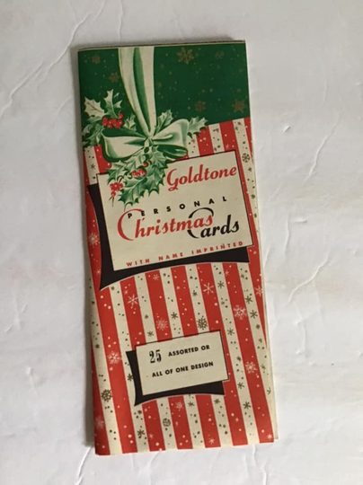 Vintage 1950's Christmas Cards Order Form Booklet Collectible Scrapbooking Arts Crafts