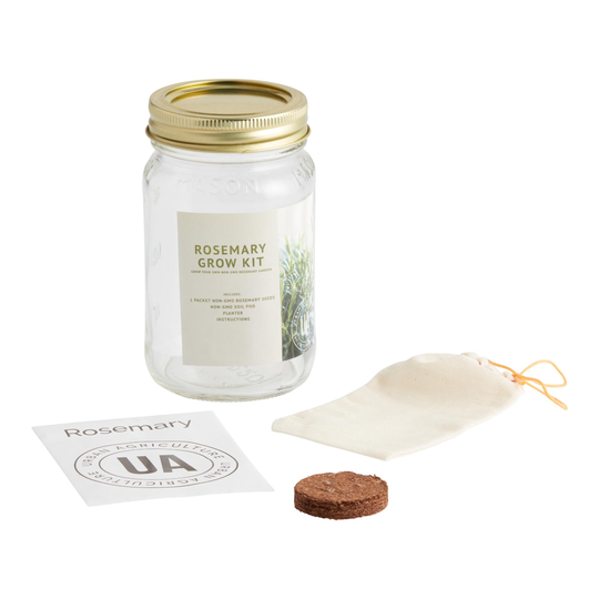 Urban Agriculture Mason Jar Rosemary Grow Bag Kit: Multi by World Market