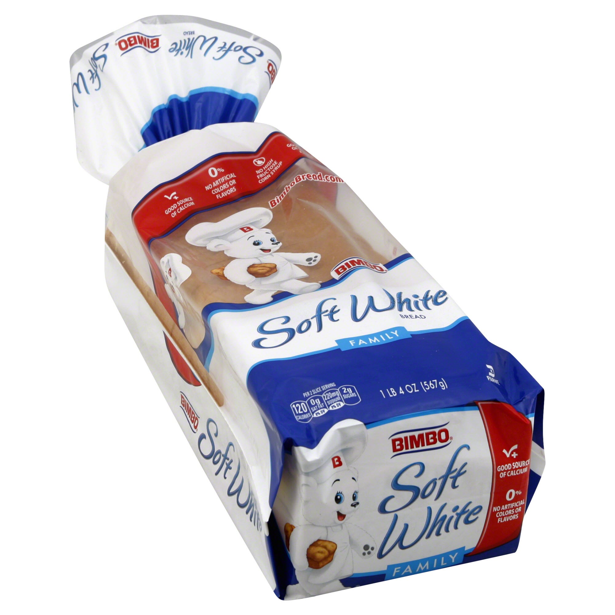 Bimbo Bread, Soft White, Family - 20 oz