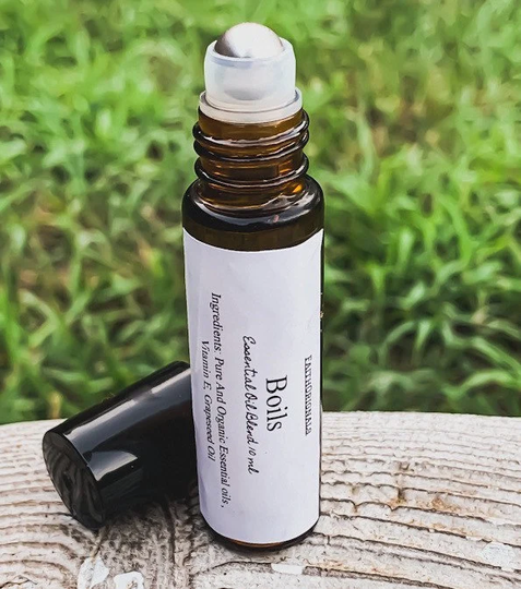 Boils Essential Oil Roll On Blend 10Ml, Oils, Therapeutic, Skin Care, Personal Bath & Body, Spa