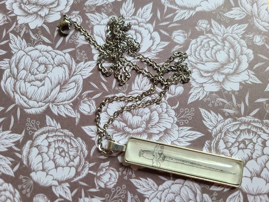 Nightfell Pendant Necklace Made With The Cruel Prince Book Pages