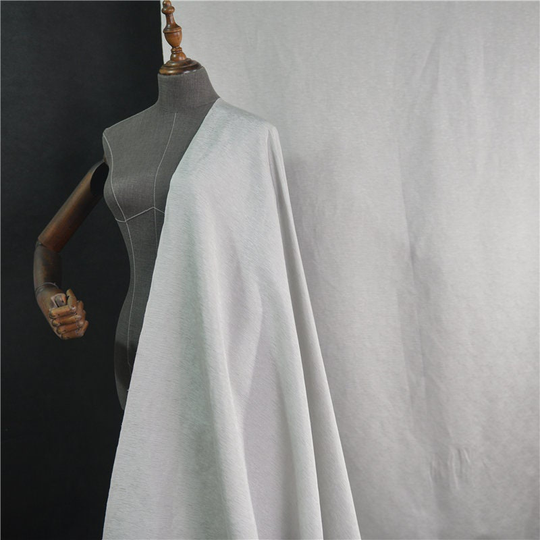 Silk Cotton Linen Blended Fabric, Grey Pink Slub Plain Coloured Solid Silk Elegant Dress By The Meter, A408