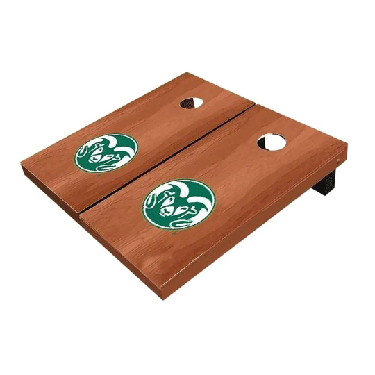 Colorado State Rams Solid Rosewood Cornhole Set, Officially Licensed Ncaa Team Boards, Includes 8 Bags & More