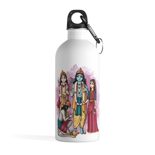 Ramayana Lila Drinking Bottle, With Sita, Ramachandra, Hanuman & Lakshman - Rasika Designs