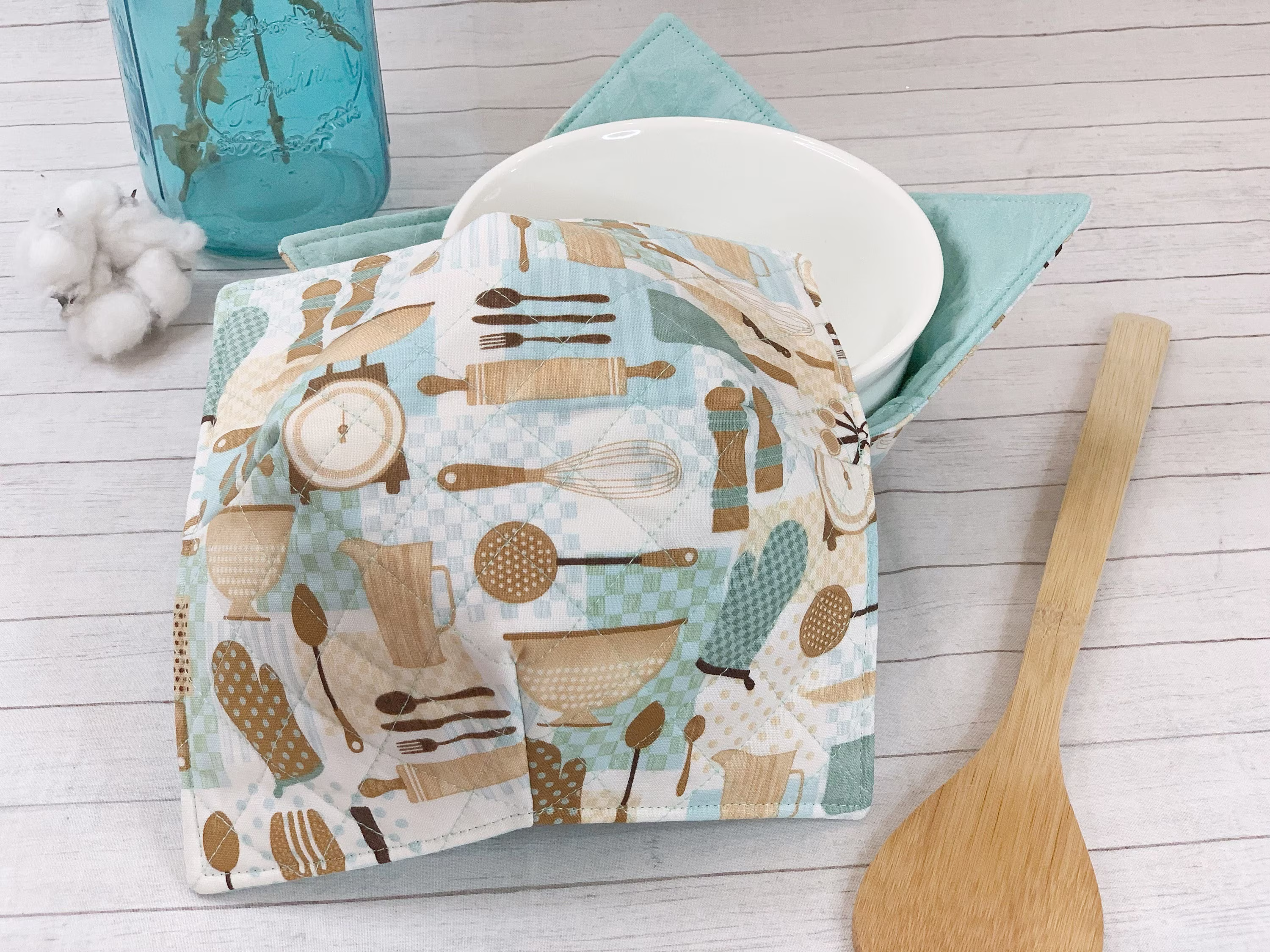 Microwavable Bowl Cozy, Soup Holder, Gift For Cooking Lovers, First Apartment Gift, Kitchen Essentials, Cozy Bowls, Ice Cream