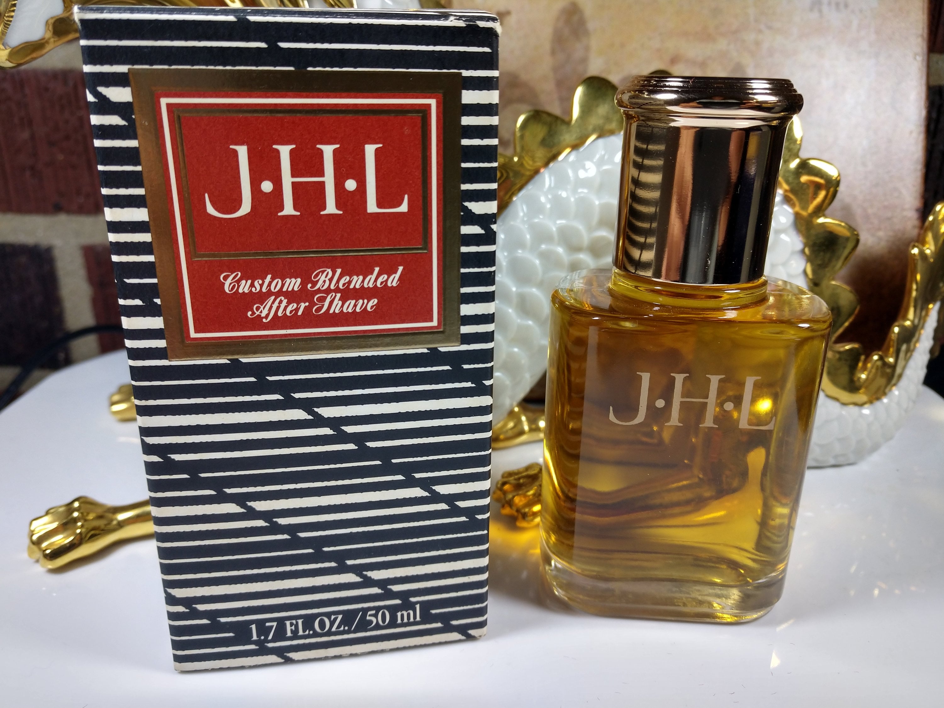 Jhl Custom Blended After Shave Spalsh Rare-Vintage Never Used 1.7 Oz With Original Box