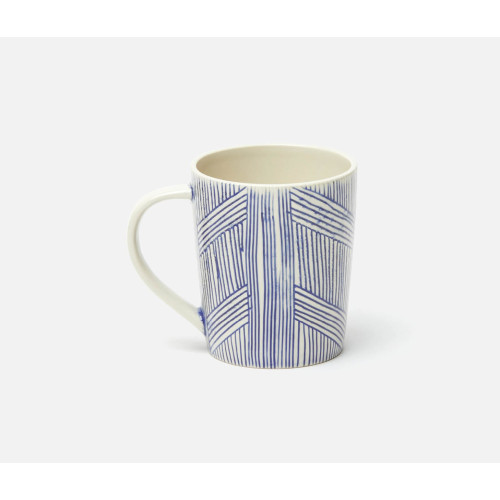 Blue Pheasant Nolan Navy Cream Mug, Pack Of 4