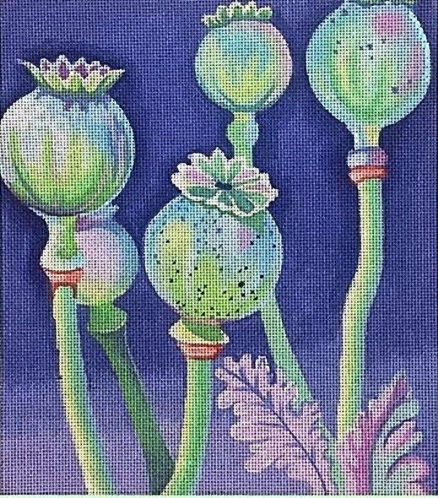 Needlepoint Handpainted Brenda Stofft Promise Of Spring 12x13 -Free Us Shipping