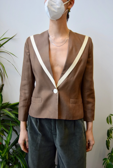 Linen Blend "Edward Chapman" Blazer Suit Jacket