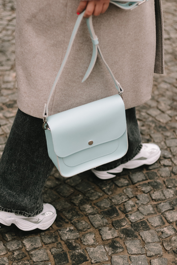 Women Small Crossbody, Natural Leather Handbag, Flap Purse, Christmas Gift, Mini Bag, Shoulder Bag
