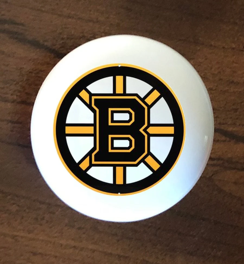 Boston Bruins Home Decor Ceramic Knob Kitchen Cabinet Door Or Drawer Pull White