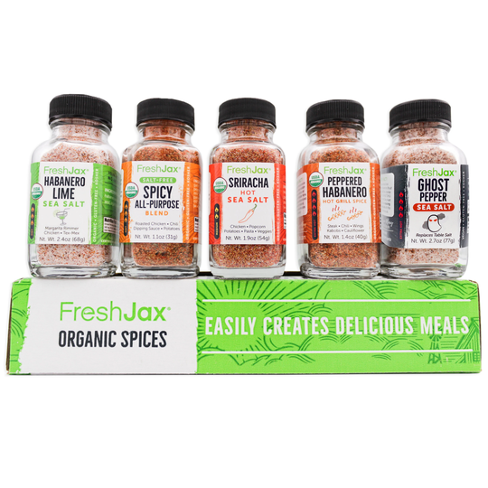 Hot & Spicy Variety Seasoning Blends 5 Pack - Freshjax