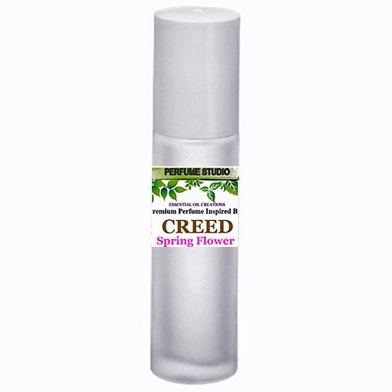 Premium Custom Blend Oil With Similar Accords To Creed Spring Flowers Perfume in A 10 Ml Frost White Glass Roller Bottle