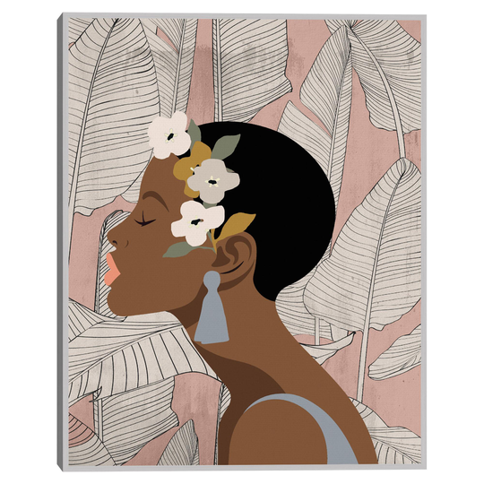 Kiss Kiss by Nikki Chu Framed Canvas Wall Art: Pink/Multi - Medium by World Market