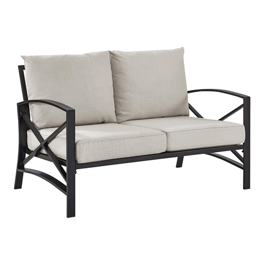 Bronze Metal Araceli Outdoor Patio Loveseat by World Market