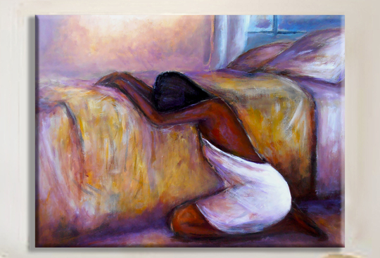 Give Me Strength Canvas |African American Art| Black Art Prints| Home Decor|Wall Art|Black Art|Art Prints|Bedroom Woman Wall Print