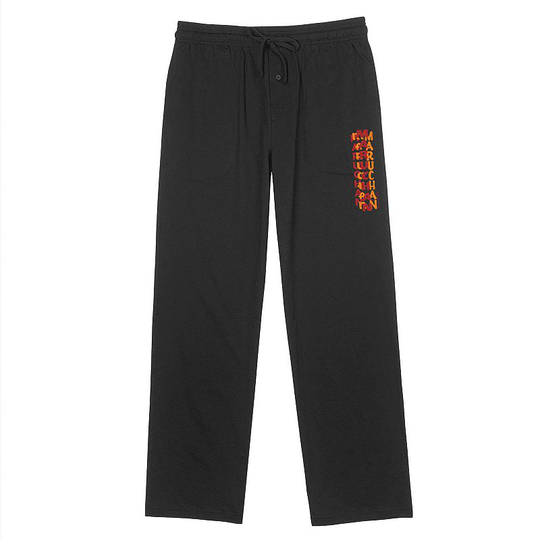 Men's Maruchan Kanji Layer Logo Pajama Pants, Size: Medium, Black