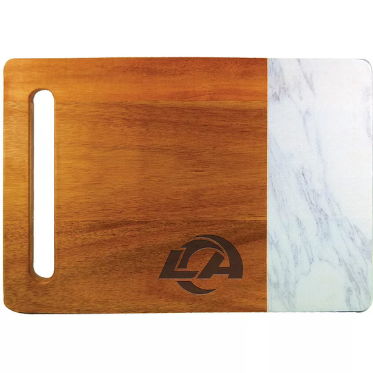 Los Angeles Rams Cutting & Serving Board with Faux Marble, Multicolor
