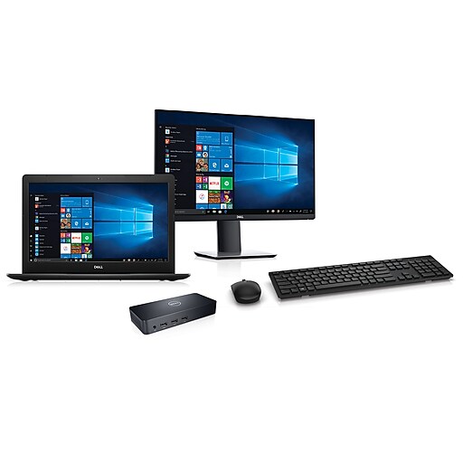 Dell Vostro 15 3583 15" Laptop with 24" Monitor, Dock, Keyboard/Mouse, Intel i5, 8GB Memory, 256 SSD, Win 10 Pro (v3583-5650BLK)