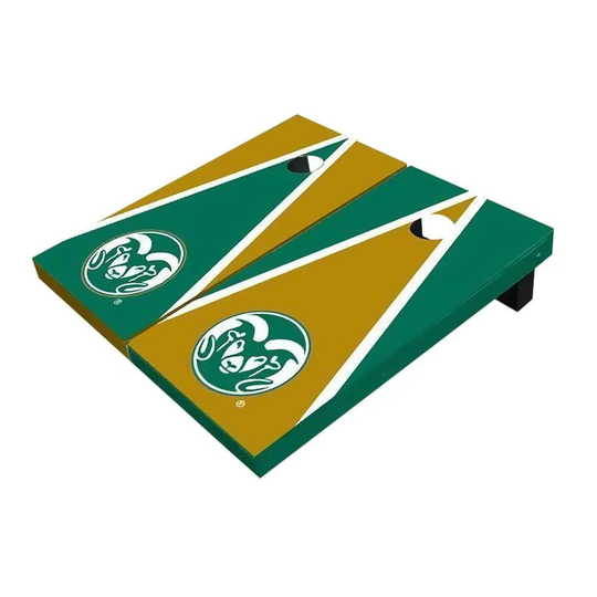 Colorado State Rams Logo Triangle Cornhole Set, Officially Licensed Ncaa Team Boards, Includes 8 Bags & More