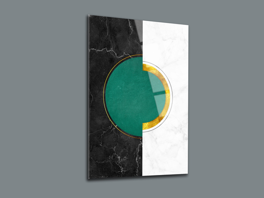 Abstract Marble Glass Art-Glass Outdoor Wall Art-Large Painting-Abstract Artwork-Marble Design Decor-Minimalist