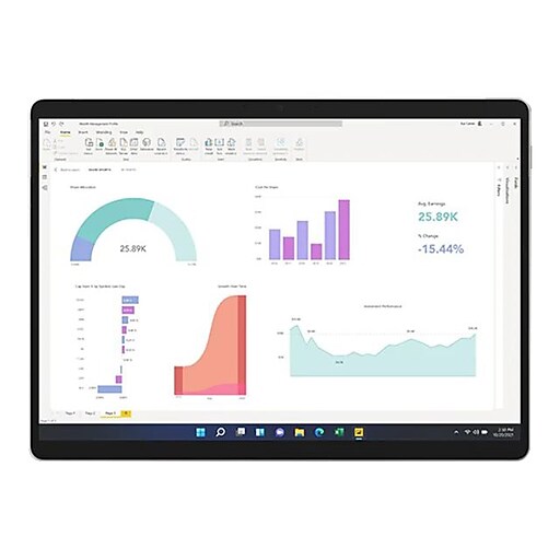Microsoft Surface Pro 8 13" Tablet, WiFi & Cellular, 16GB RAM, 256GB, Windows 11, Platinum (EIN-00001)