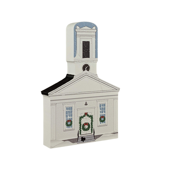 Mystic Seaport Christmas, Greenmanville Church, Tiny Wooden Building Of