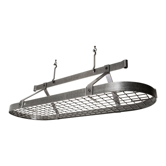 Enclume 48 Inch Hammered Steel Ceiling Pot Rack by World Market