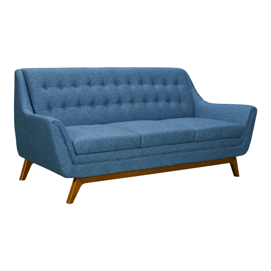 Armen Living Janson Midcentury Blue Polyester/Blend Sofa | LCJO3BLUE