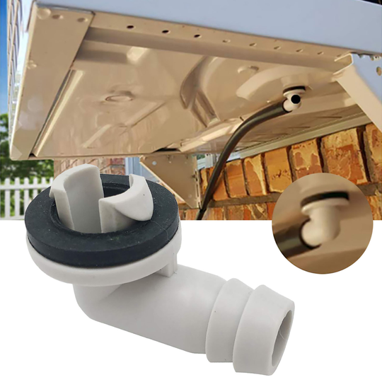 Tousimaii Conditioner Drain Connector Sturdy Blended 1.8 Inch Weather Resistant Versatile Air Conditioning Unit for Air Conditioning