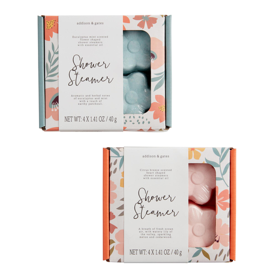 A&G Shaped Scented Shower Steamers 4 Count: Pink - Paper by World Market