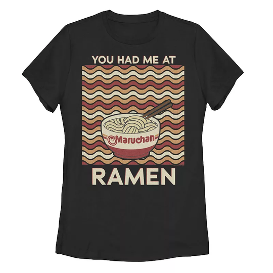 Juniors' Maruchan "You Had Me At Ramen" Graphic Tee, Women's, Size: Medium, Black
