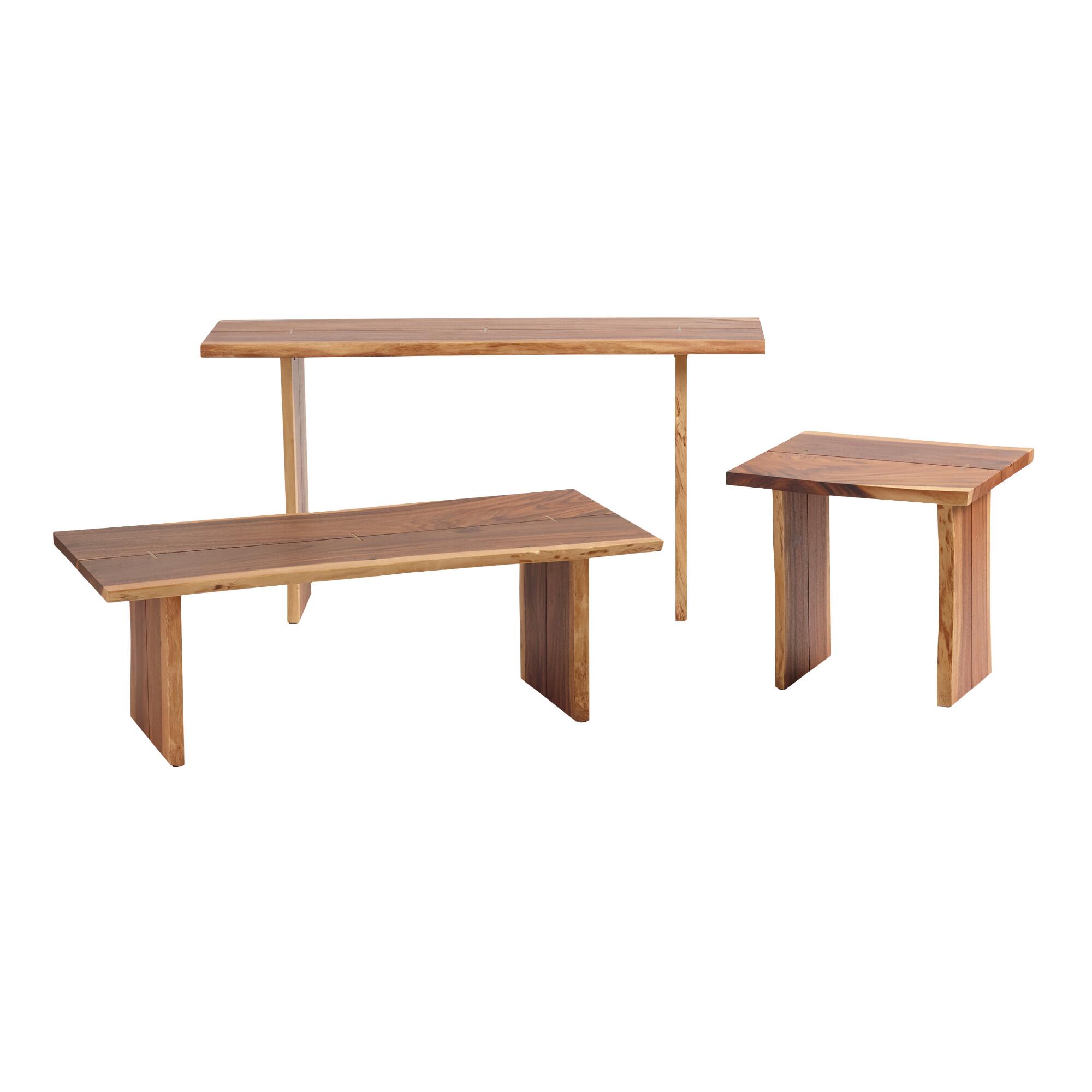 Live Edge Wood Sansur Accent Table Collection by World Market