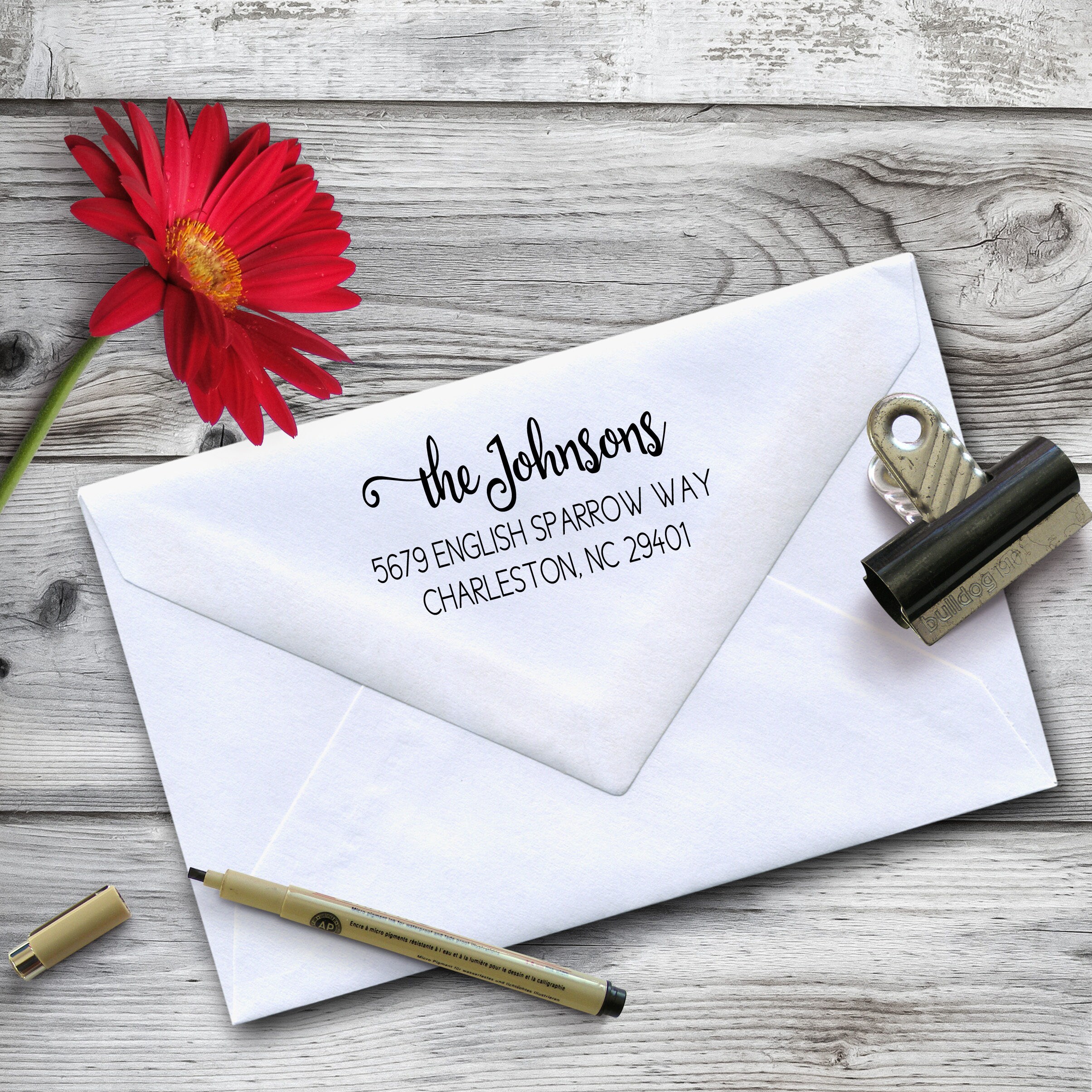Custom Pre-Inked Stamp, Pre Inked Return Address Realtor Gift, Personalized Housewarming Gift