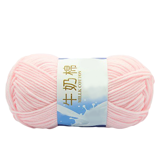 50g Cotton Blend Crochet Knitting Baby Clothes Scarf Hat Sweater Woolen Yarn - light pink