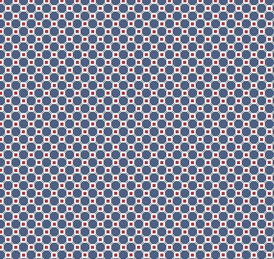 Cook Book Kitchen Tile Denim, Lori Holt For Riley Blake, 1/2 Yard - Cut Continuously, C11764-Denim