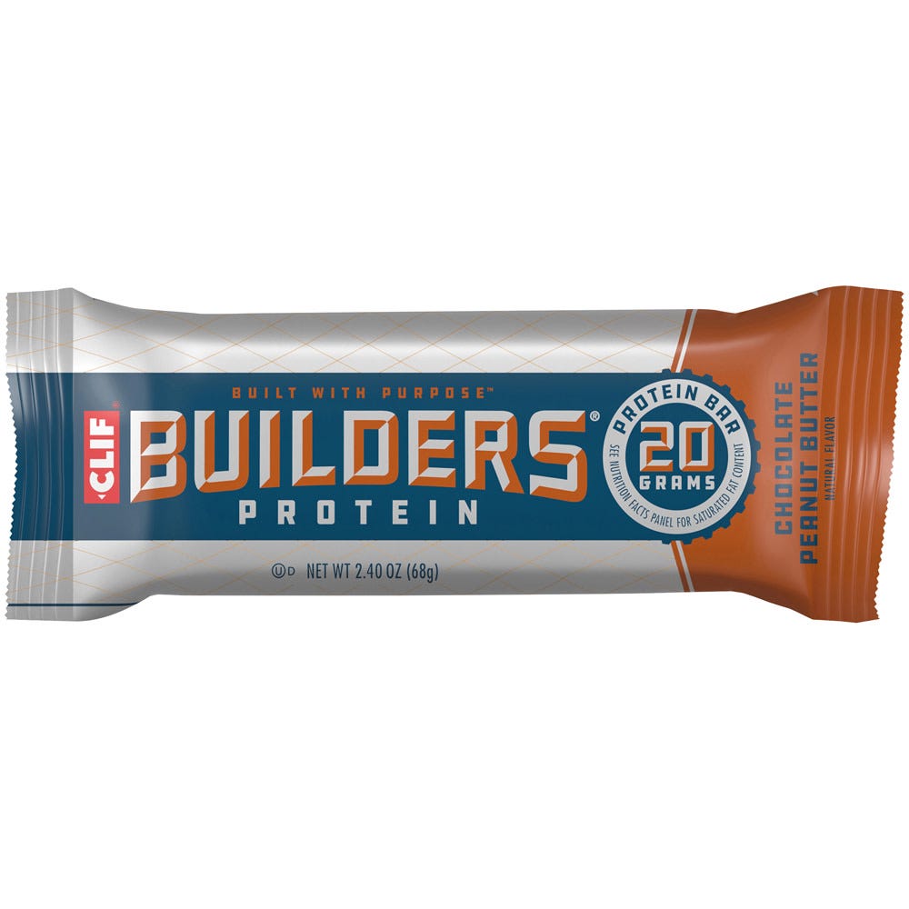 CLIF Builder's 20g Protein Bar, Chocolate Peanut Butter - 2.4 oz
