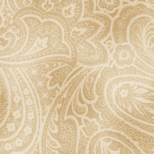Paisley Fabric, Blender Kanvas Studio, Radiant Paisley, Wheat 9747-07, Quilting Cotton, Cotton Fabric By The Yard