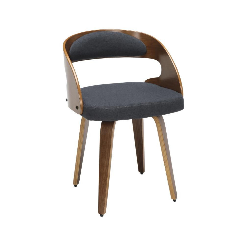 OFM 161 Collection Traditional Polyester/Polyester Blend Upholstered Dining Side Chair (Wood Frame) in Blue | 161-WF18A-NVY