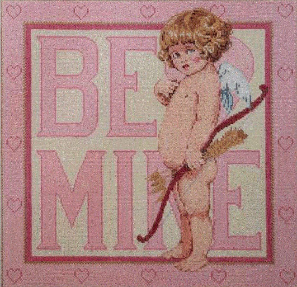 Needlepoint Handpainted Sandra Gilmore Be Mine 12x12 -Free Shipping