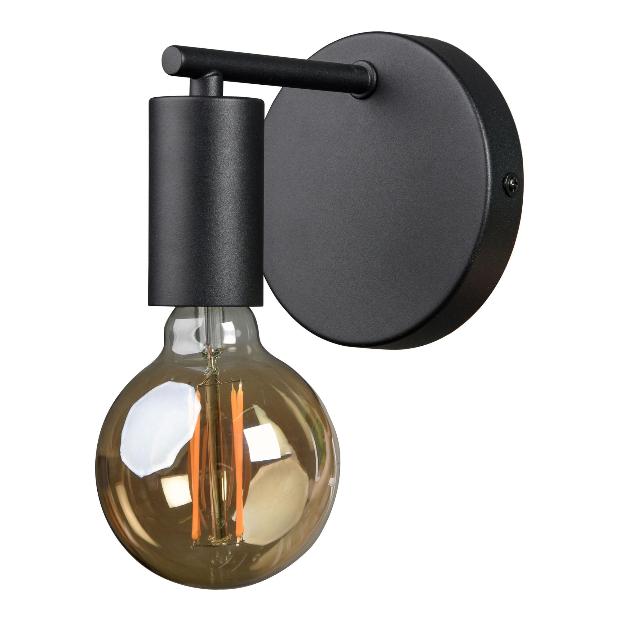 Black Metal Handen Wall Sconce by World Market
