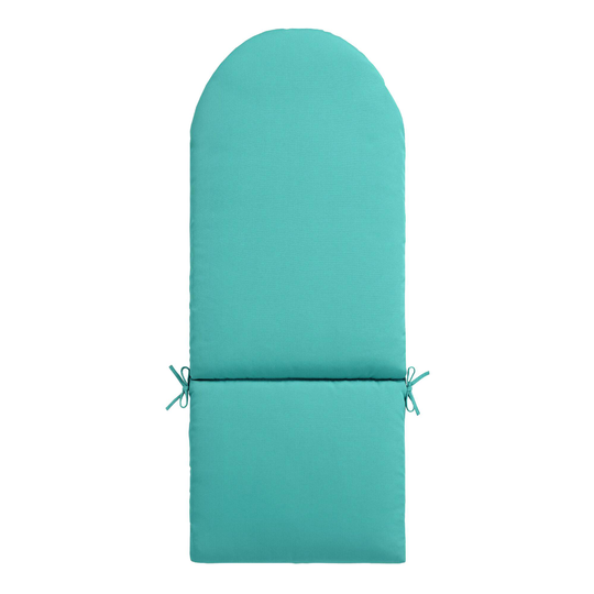Sunbrella Aruba Canvas Adirondack Chair Cushion: Blue - Acrylic by World Market
