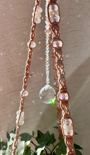Sedona Snow Crystal Macrame Plant Hanger