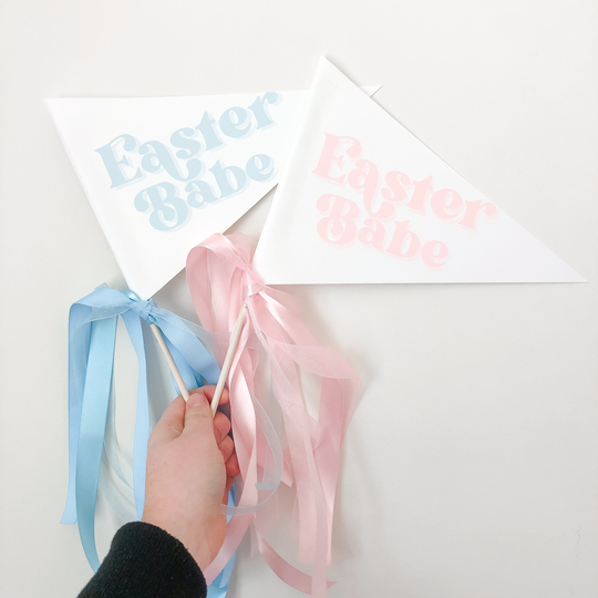 Easter Babe Pennant Flag