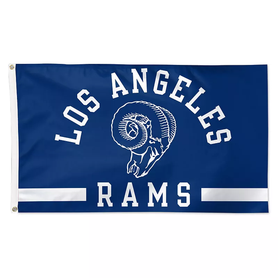 WinCraft Los Angeles Rams 3' x 5' Classic Logo 1-Sided Deluxe Flag, Multicolor