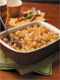 Nana's TATER TOT CASSEROLE Recipe ~ KID FRIENDLY ~ Hamburger & Cheese (no soup) Good Reading Author
