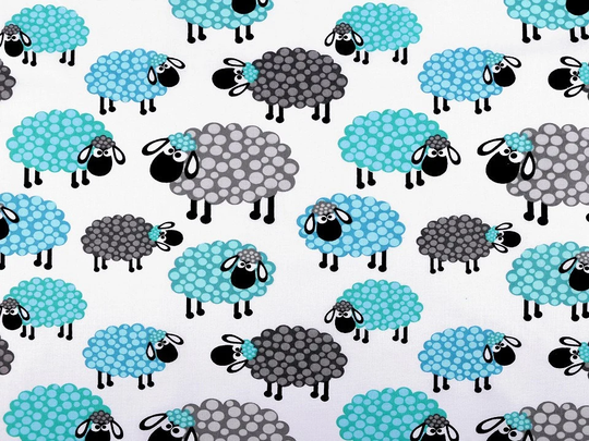 Sheepskin Fabric Ram Sheep's Lamb Farm Sewing Baby Decor Quilting Nursery