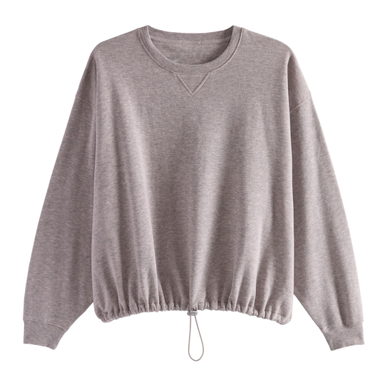 Heathered Lavender Cropped Lounge Top: Purple by World Market