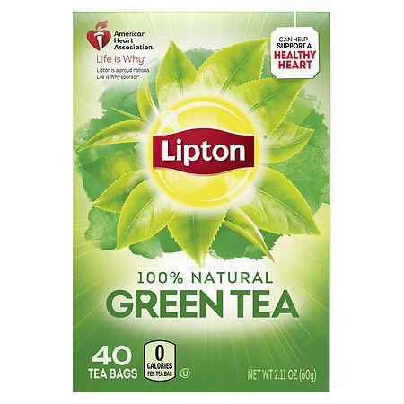 Lipton Tea Bags Green Tea Natural - 2.11 oz x 40 pack